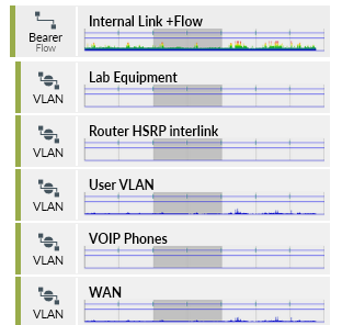Example of bearer with discovered VLANs